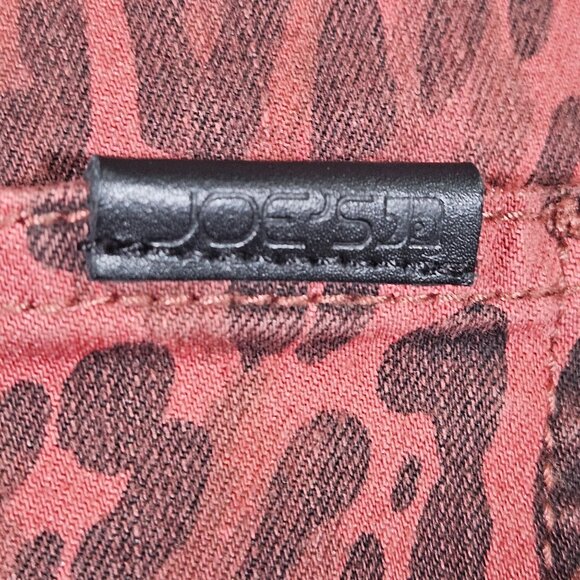 Joes High Rise Skinny Leopard Print Jeans Size 28 Red & Black Womens Denim Pants - Picture 10 of 16